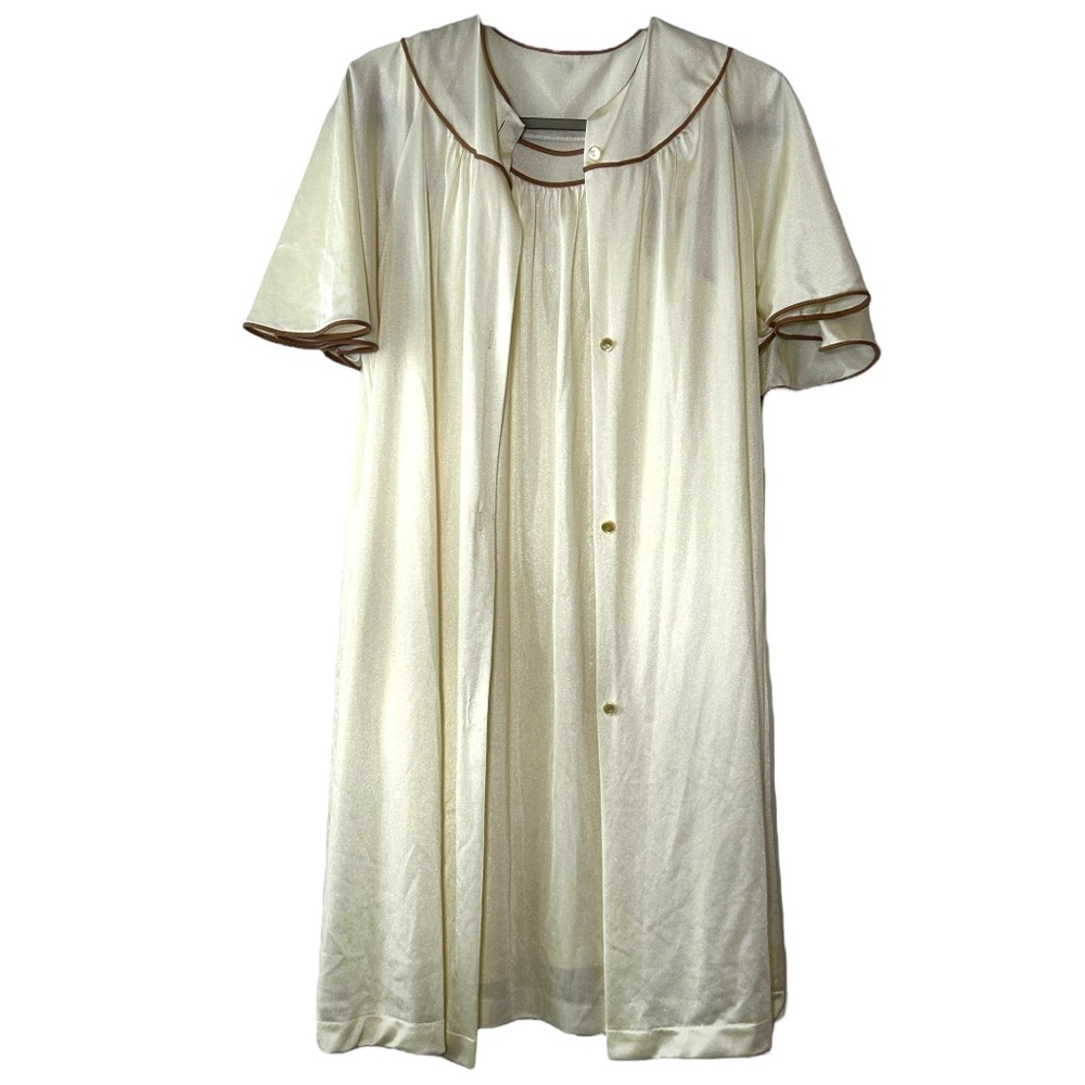 Lorraine Peignoir Vintage Cream Negligee Set     ‎    Sz XS